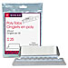 Smead 64608 Poly Tabs, 1/5'' Cut Tab, 2-1/4'' x 1/2'', 25/PK, Red, SMD64608, SMD 64608