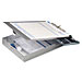 Officemate 83201 Aluminum Form Holder w/1'' Deep Storage/Calculator, 8-1/2'' x 12'', OIC83201, OIC 83201