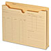 Globe Weis B3143DT Project Pocket With Grid/Notes, Letter Size, 2'' Exp., Manila, GLWB3143DT, GLW B3143DT