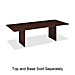 Basyx RTBASEN Table Base, Rectangular, 27-7/8''High, Mahogany, BSXRTBASEN, BSX RTBASEN