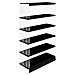 Tennsco J24SBK 4-Shelf Kit, F/Jumbo Storage Cabinet, Box2 of 2, 48'' x 24'' x 78'', BK, TNNJ24SBK, TNN J24SBK