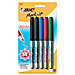 Bic GPMP51-ASST Permanent Markers, Fine Point, Nontoxic, 6/ST, Assorted, BICGPMP51ASST, BIC GPMP51-ASST