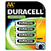 Duracell DC1500B4N Rechargeable Batteries, AA Size, 4/PK, DURDC1500B4N, DUR DC1500B4N
