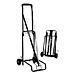 Stebco 390002BLK Deluxe Travel Cart, 125 lb Capacity, w/Handle/Elastic Cord, BK, STB390002BLK, STB 390002BLK