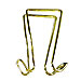 Artistic T1309 Garment Hook, Double, Brass, AOPT1309, AOP T1309