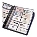 Avery 25410 Business Card Pages, Tabbed, Holds 100 2'' x 3-1/2'' DS., Clear, AVE25410, AVE 25410
