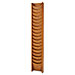 Buddy 61311 Literature Display Rack, 11'' x 3-3/4'' x 66'', 18 Pockets, Med.Oak, BDY61311, BDY 61311