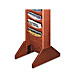 Buddy 061711 Wood Base, for Literature Display, 14'' x 3/4'' x 5-3/4'', Med. Oak, BDY061711, BDY 061711