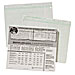 Ekonomik DD3P Check Register, 10 Columns, 8-3/4'' x 10'', Green Ink/White Paper, EKODD3P, EKO DD3P