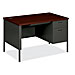 HON P3251RG2S Singel Pedestal Desk, 48'' x 30'' x 29-1/2'', Charcoal, HONP3251RG2S, HON P3251RG2S