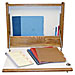 Unimed Midwest DOWD024888 Fold-up Locking Wall Desk, 23'' x 4'' x 18-1/2'', Oak/Beige, UMIDOWD024888, UMI DOWD024888