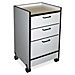 Hausmann 903820346 Mobile Cart, 3 Drawers, 18-1/2'' x 18-1/2'' x 30'', Oak, HNI903820346, HNI 903820346