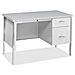 HON 34002RQQ Right Pedestal Desk, 45-1/4'' x 24'' x 29-1/2'', Steel Legs, LGY, HON34002RQQ, HON 34002RQQ