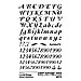 Chartpak Letters and Numbers Rub-On Art Transfers