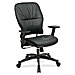 Office Star 2900 Managerial Mid-Back Chair, 27-3/4'' x 29'' x 45-3/4'', Black Leather, OSP2900, OSP 2900