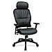 Office Star 29008 Executive High-Back Chair, 27-3/4'' x 29'' x 56'', Black Leather, OSP29008, OSP 29008