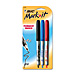 Bic GPMP31-ASST Permanent Marker, with Rubber Grip, 3/PK, Assorted, BICGPMP31ASST, BIC GPMP31-ASST