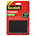 3M RF7051 Reclosable Fasteners, 2'' x 3'', 3 Sets/PK, Black, MMMRF7051, MMM RF7051