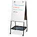 Balt 33250 Easel w/ Wheels, Double-sided, 28-3/4'' x 27'' x 58''-65'', Black Frame, BLT33250, BLT 33250
