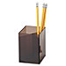 Officemate 93680 Pencil Cup, 3 Compartments, 2-7/8'' x 2-7/8'' x 4'', Smoke, OIC93680, OIC 93680