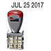 Officemate 79004 Six-Year Stamper, Size 1, 4/32'' H, Stamp Month/Day/Year, OIC79004, OIC 79004