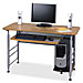 Lorell 60701 Computer Workstation, Tower Storage, 48'' x 24'' x 30'', Oak/Gray, LLR60701, LLR 60701