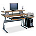 Lorell 60700 Computer Workstation, Slide Keyboard, 48'' x 24'' x 34'', Oak/Gray, LLR60700, LLR 60700
