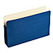 Acco/Wilson Jones 76BL File Pocket, 5-1/4'' Expansion, 9-1/2'' x 14-3/4'', Dark Blue, WLJ76BL, WLJ 76BL