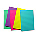Sparco 19824 Adhesive Notes, Ruled, 4'' x 6'', 5/PK, Assorted, SPR19824, SPR 19824