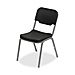 Iceberg 64011 Stack Chair, 17-1/2'' x 22-3/4'' x 32-1/4'', 4/CT, Black, ICE64011, ICE 64011