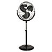 Lorell 44555 Pedestal Fan, 3 Speeds, 25'' x 12'' x 51''-63'', Black, LLR44555, LLR 44555