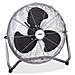 Lorell 44554 Heavy-Duty Floor Fan, 18'', 3 Speed, 23-3/4'' x 8-1/2'' x 22'', Chrome, LLR44554, LLR 44554