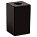 Rolodex Wood Tones Black Wood Paper Clip Holder