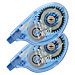Tombow 68682 Correction Tape, Wide Width, 1/4'' x 394'', 2/PK, White, TOM68682, TOM 68682
