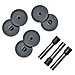 McGill 58300 Replacement Disk/Punch Heads, 9/32'' Silver, 6 Disks Black, MCG58300, MCG 58300