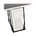 Compucessory 55141 Underdesk CPU Swivel Mount, 360 Rotation, Steel, Black, CCS55141, CCS 55141