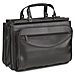 US Luggage K46-4 Portfolio, Quad Gusset, Remov/Adjust Strap, 17'' x 8'' x 12'', Black, USLK464, USL K46-4