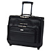 US Luggage D9644 Computer Overnighter, w/ Wheels, Leather, 16'' x 10'' x 14'', Black, USLD9644, USL D9644