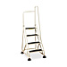 Cramer 1041R-19 4-Step Ladder, w/ Right Handrail, 24-5/8'' x 33-1/2'' x 66'', Beige, CRA1041R19, CRA 1041R-19