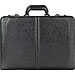 US Luggage 471-4 Computer Attache, Leather, Expandable, 18'' x 5'' x 13'', Black, USL4714, USL 471-4