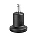 Master Caster 70177 Bell Glide, 2'' Base Dia., W Stem, 5-1/16'' x 1-1/2'', 2-5/16''H, Black, MAS70177, MAS 70177