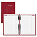 Rediform C550C.RED Daily Untimed Planner, Cash Section, Feint Rld, 10'' x 7-7/8'', Red, REDC550CRED, RED C550C.RED