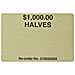 [ Shipping Labels, for Halves, 1000 Cap., 100 RL, Sand MMF Industries Half Dollar Shipping Labels]