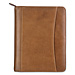 Franklin Distressed Leather Zipper Binder
