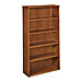 Basyx BW2193HH 5-Shelf Bookcase, 35-5/8'' x 13'' x 66'', Bourbon Cherry, BSXBW2193HH, BSX BW2193HH