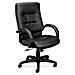 Basyx VL691SP11 Exec. High-Back Chair, 27'' x 29'' x 47-1/4'', Black Frame/Black Lthr, BSXVL691SP11, BSX VL691SP11