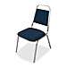 Lorell All-Purpose Stack Chairs, All-Purpose Stack Chairs, 26"x28"x43-3/8", 4/CT, Gray