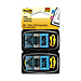 3M 680NT2 Note Message Flag, 1'' x 1-3/4'', 100/PK, Blue, MMM680NT2, MMM 680NT2