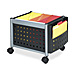 Safco 5371BL Mini Mobile File, Holds Letter/Legal, 14-3/4'' x 19'' x 14'', Black, SAF5371BL, SAF 5371BL