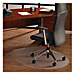 Floortex 129919SR Hard Floor Chairmat, Smooth Back, Contour, 39'' x 49'', Clear, FLR129919SR, FLR 129919SR